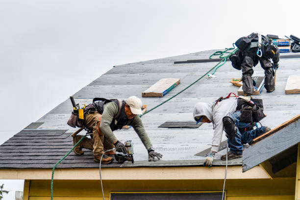 Professional Gutter Installation technician working in Bosque Farms, NM